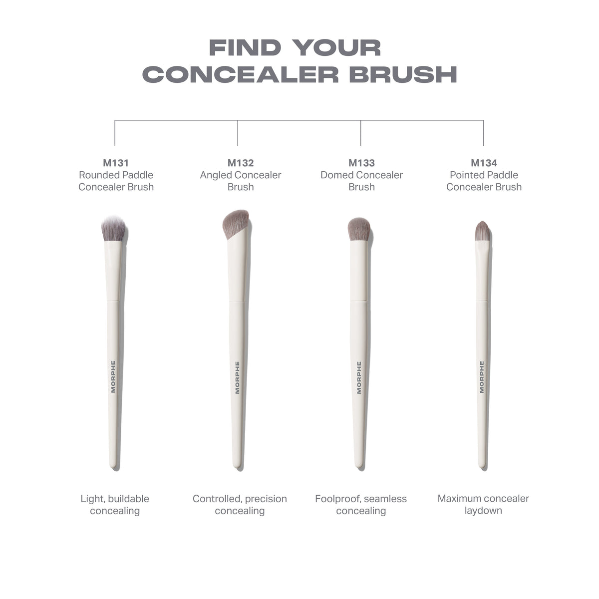 M134 Pointed Paddle Concealer Brush