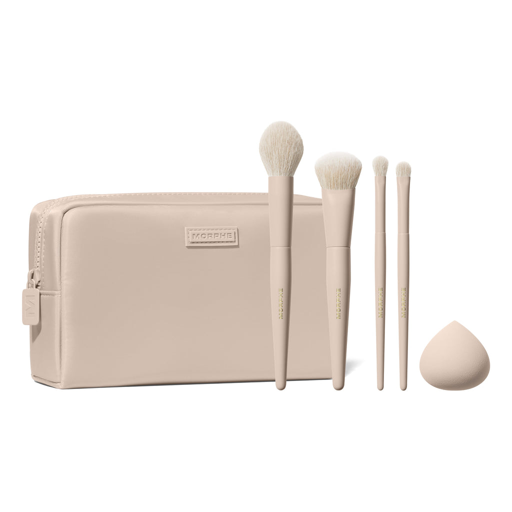 Complexion Boost & Oat Latte Face & Eye Brush Bundle