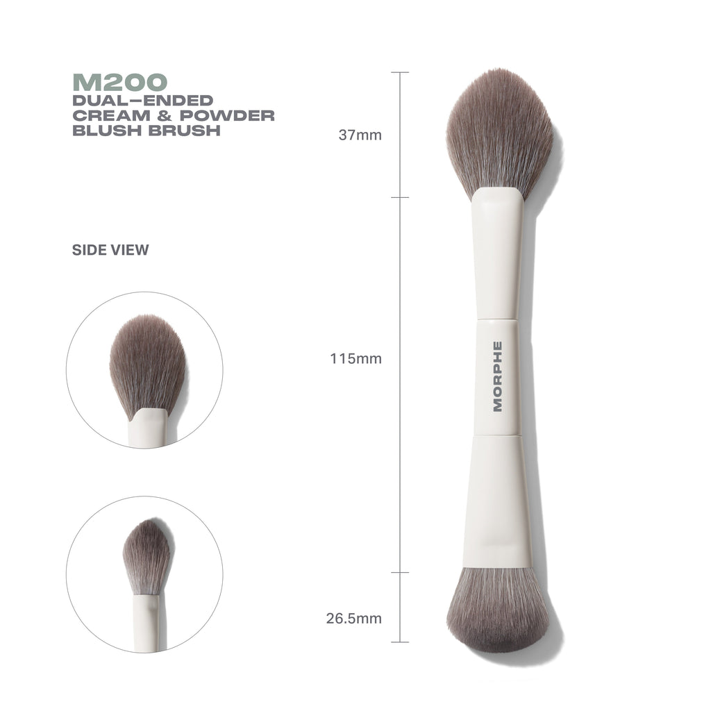 M200 Dual-Ended Cream & Powder Blush Brush