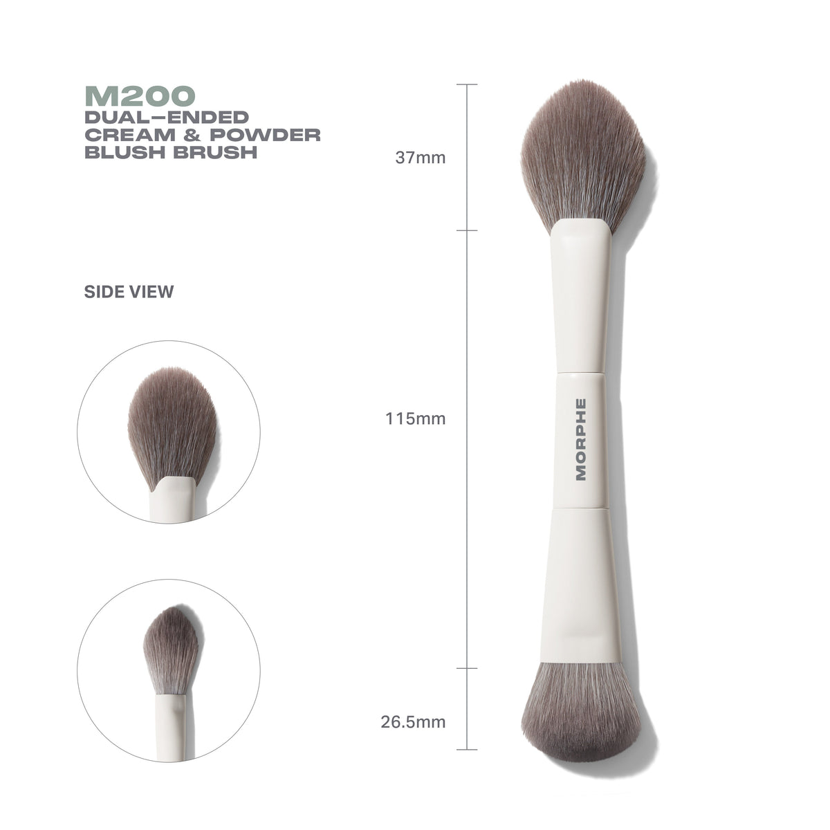 M200 Dual-Ended Cream & Powder Blush Brush